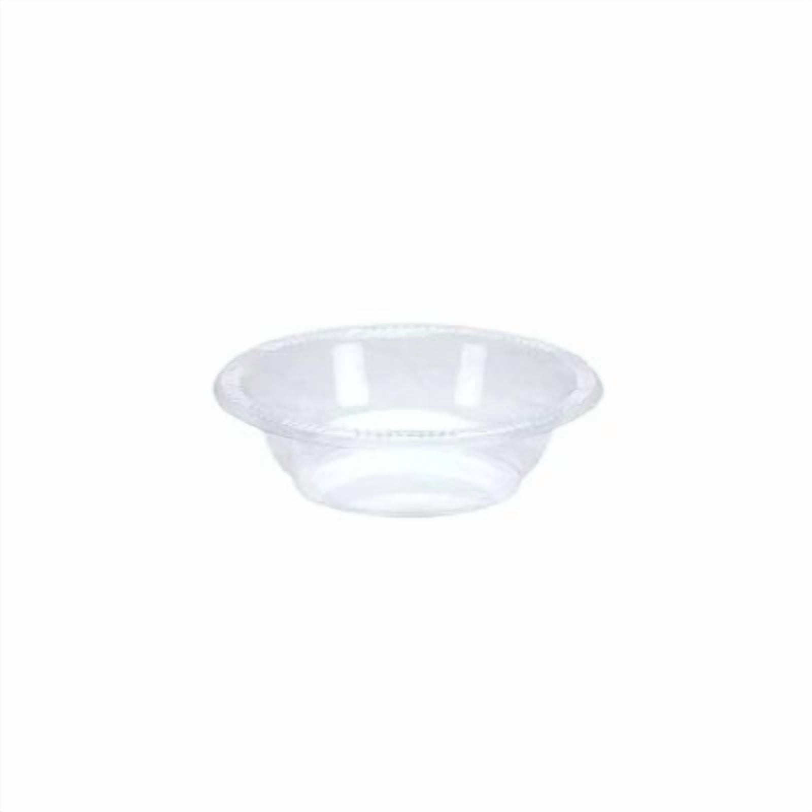 EcoQuality 5 oz Clear Plastic Bowl - Disposable Plastic Soup Bowls, Heavy Duty Plastic Salad Bowls, Dessert Bowl for Baby Showers, Weddings, Birthday Party (150)