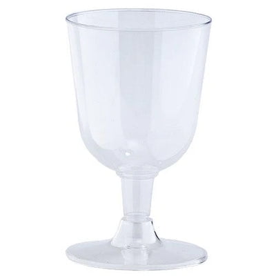 EcoQuality 5oz Clear Tulip Wine Plastic Cup (Set of 2) - Disposable Plastic Cups - Eco-friendly Cold Cups for Cocktails, Home, Office, Events, Wedding, Parties (42)