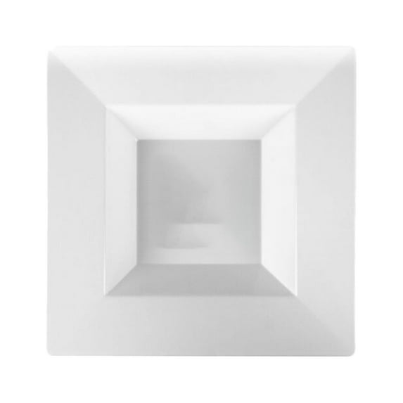 EcoQuality 5oz White Plastic Bowls - Disposable Square Plastic Soup Bowls, Ice Cream Bowl, Sundae Bowl, Heavy Duty Plastic Soup Bowls for Baby Showers, Weddings, Birthday Party (120 PACK)