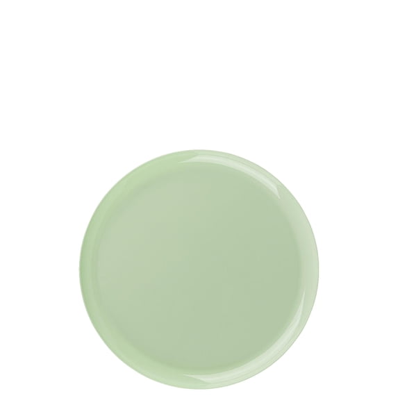 EcoQuality 6.3" inch Round Green Disposable Plastic Plates - Heavy Duty Small Disposable Charger Dessert Plate Weddings, Serveware, China Like Salad Party Plates (90 Pack)