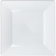 thumbnail image 1 of EcoQuality 6.5" inch White Square Plastic Plates - Disposable China Like Party Plates, Heavy Duty Dinner Plates, Salad Plate, Dinners, Dessert, Wedding, Serveware, Catering (10), 1 of 3