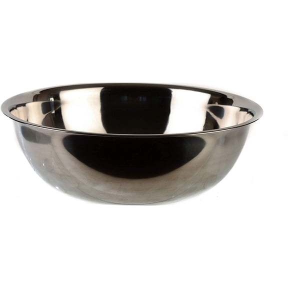EcoQuality [6 PACK] 20 Quart Large Stainless Steel Mixing Bowl - Baking Bowl, Flat Base Bowl, Preparation Bowls - Great for Baking, Kitchens, Chef's, Home use (20 qt)