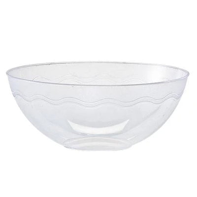 EcoQuality 60oz Clear Bowl - Disposable Plastic Soup Bowls, Heavy Duty Plastic Salad Bowls, Dessert Bowl for Baby Showers, Weddings, Birthday Party (1)