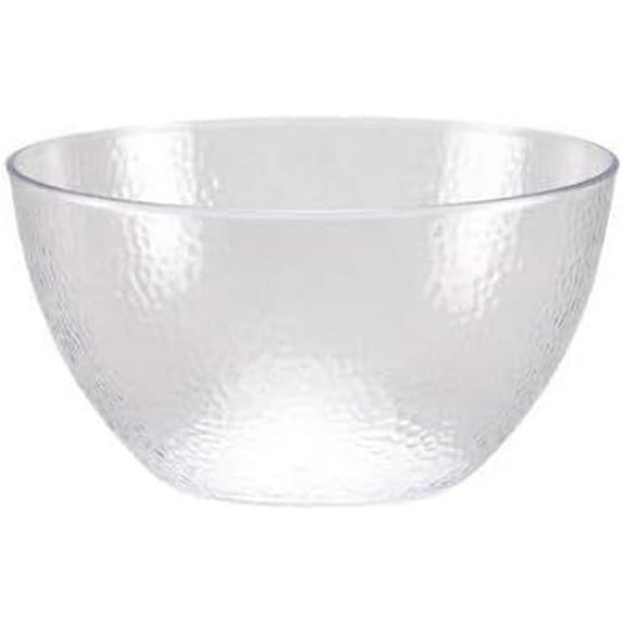EcoQuality 60oz Clear Plastic Bowl - Elegant Disposable Serving Bowl for Appetizers, Salads, Desserts, and Party Snacks - Perfect for Catering, Weddings, and Events (2)