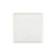 thumbnail image 1 of EcoQuality 7.75" inch Disposable Square Translucent Clear Plastic Plates with Gold Rim, China Like Party Plates, Heavy Duty Dessert Plate, Salads, Weddings, Baby Showers, Catering, Non Toxic (110), 1 of 4