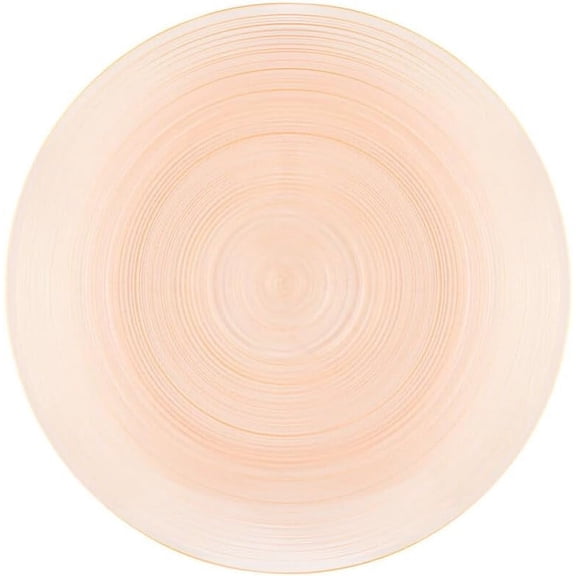 EcoQuality 7" inch Round Translucent Peach Blue Plastic Plates Crystal Like Design, China Like Party Plates, Heavy Duty Large Disposable Dinner Charger Salad Plate Weddings,Serveware,Tableware (240)