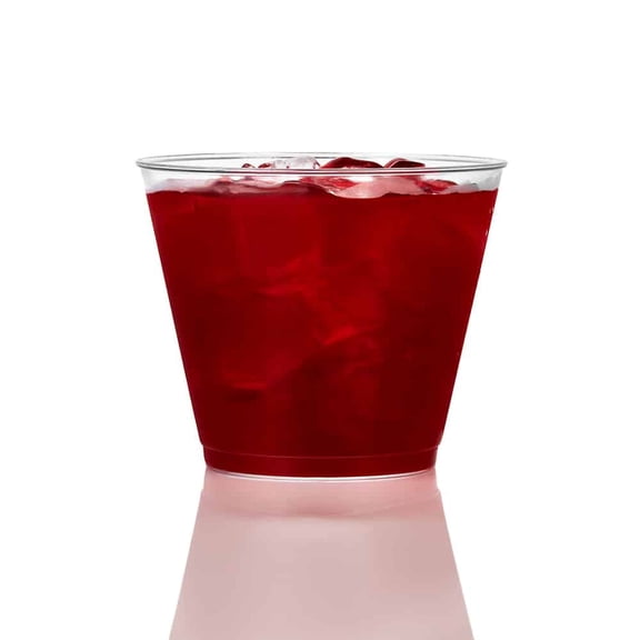 EcoQuality 7oz Clear Tall Tumbler Plastic Cup - Durable Disposable Plastic Cups - Eco-friendly Cold Cups for Cocktails, Home, Office, Events, Wedding, Parties (500)