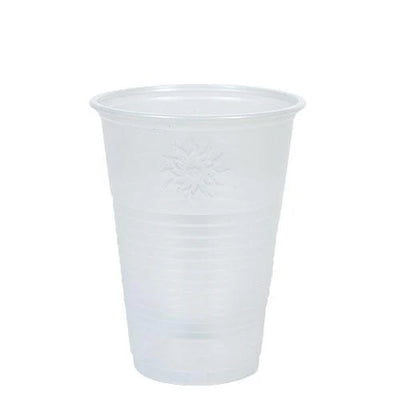 EcoQuality 7oz Clear Translucent Plastic Cup Twin Stack - Disposable Plastic Cups - Eco-friendly Cold Cups for Cocktails, Home, Office, Events, Wedding, Parties (600)