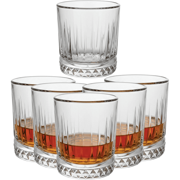 EcoQuality 7oz Old Fashioned Whiskey Glasses - Rocks Glass For Whiskey, Bourbon, Scotch, and Cocktails  For Bars, Restaurants, Hotels, Parties, and Home Use (1)