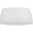 thumbnail image 1 of EcoQuality 8.25X8.75X3.5 Clear Plastic Hinged Container Tamper Resistant Multiple Use Food Storage Container SLP70 (160), 1 of 3