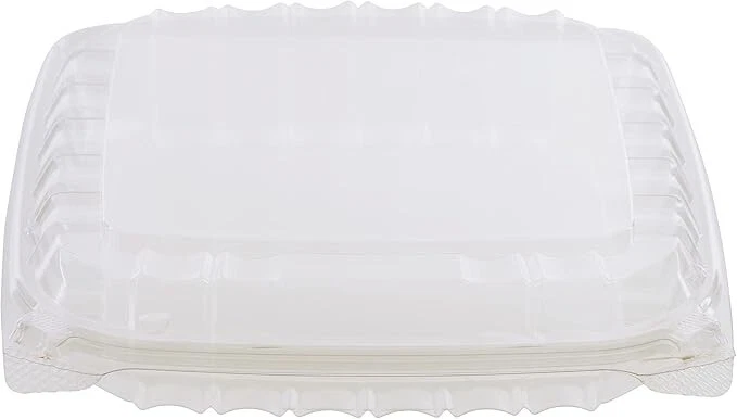 EcoQuality 8.25X8.75X3.5 Clear Plastic Hinged Container Tamper ...