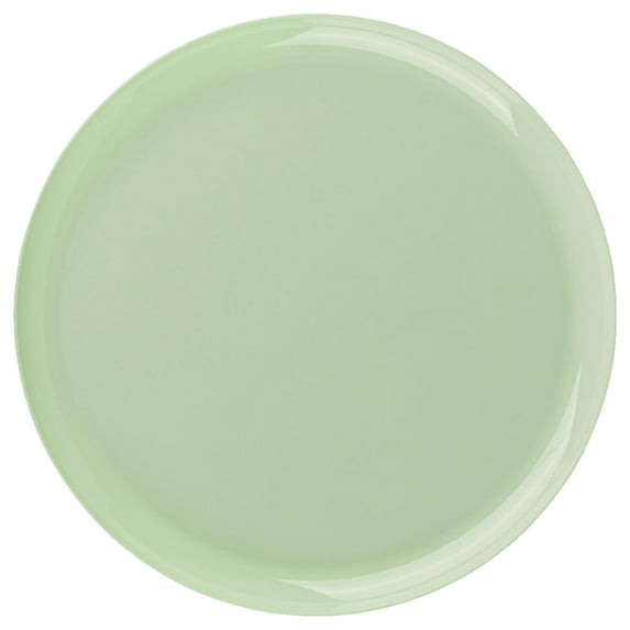 EcoQuality 8.6" inch Round Green Disposable Plastic Plates - Heavy Duty Large Disposable Charger Dinner Plate Weddings, Serveware, China Like Salad Party Plates (240 Pack)