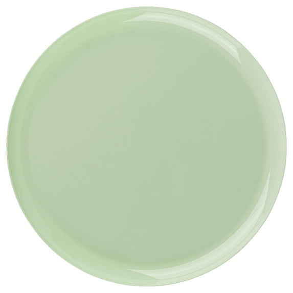 EcoQuality 8.6" inch Round Green Disposable Plastic Plates - Heavy Duty Large Disposable Charger Dinner Plate Weddings, Serveware, China Like Salad Party Plates (70 Pack)