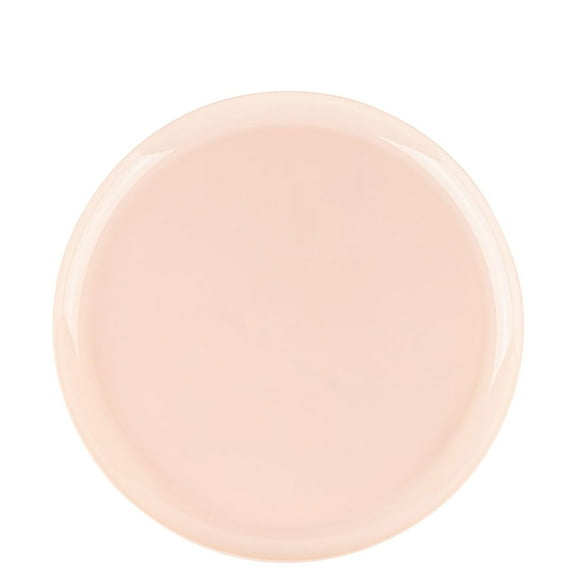 EcoQuality 8.6" inch Round Pink Disposable Plastic Plates - Heavy Duty Large Disposable Charger Dinner Plate Weddings, Serveware, China Like Salad Party Plates (10 Pack)