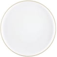 thumbnail image 1 of EcoQuality 8 inch White Salad Plates with Gold Rim – Disposable, Elegant, Versatile Plates, Everyday Use, Parties, Desserts, Special Occasions – BPA-Free, Easy to Clean, Stylish Tableware (70), 1 of 3