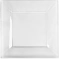 thumbnail image 1 of EcoQuality 9.5" inch Clear Square Plastic Plates - Disposable China Like Party Plates, Heavy Duty Dinner Plates, Salad Plate, Dinners, Dessert, Wedding, Serveware, Catering (40), 1 of 3