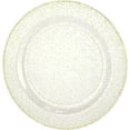 thumbnail image 1 of EcoQuality 9 Inch Gold Plastic Round Dinner Plates with Glitter Design - Elegant Disposable Plates for Parties, Weddings,Events, Durable, Stylish, Reusable Tableware (40), 1 of 1