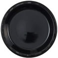 thumbnail image 1 of EcoQuality 9 inch Round Black Plastic Dinner Plates – Heavy-Duty Disposable Party Plates for Birthdays, BBQs, Picnics & Events for Catering, Weddings, and Holiday Gatherings (120), 1 of 1