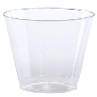 EcoQuality 9oz Clear Fashioned Tumbler Cup - Biodegradable Disposable Paper Cups - Elegant Glassware for Whiskey and Cocktails - Eco-friendly Hot Cups for Home, Office, Events, Wedding, Parties (600)