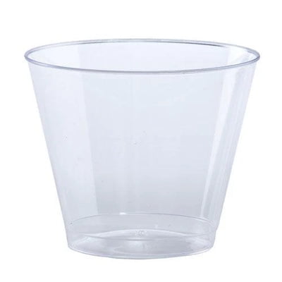 EcoQuality 9oz Clear Old Tumbler Plastic Cup - Disposable Plastic Cups - Eco-friendly Cold Cups for Cocktails, Home, Office, Events, Wedding, Parties (36)