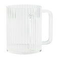 thumbnail image 1 of EcoQuality Acrylic Judaica Cup - Netilat Yadayim Hand Washing Cup - Modern Negel Vasser Dual Handle Wash Cup for Jewish Ritual - Reusable Cup with Handles - Ribbed Clear (1), 1 of 3