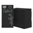 thumbnail image 1 of EcoQuality Black Quilted Lunch Napkin – Elegant, Durable, and Disposable, Dispenser Napkin Refill, Everyday Napkins, Perfect for Restaurants, Diners, Bodegas & Home (180), 1 of 1