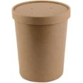 thumbnail image 1 of EcoQuality Brown Paper Compostable Soup Food Storage Container (25 Count), 1 of 8