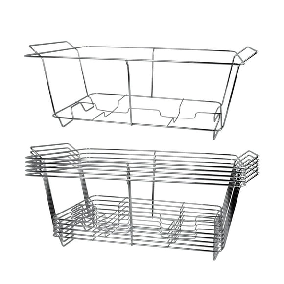 EcoQuality Chafing Wire Buffet Rack Stand Chrome Frame for Full Size Serving Pans, Full Size Chafing Dish Stand, Food Warmer for Catering, Events, Weddings, Parties, Birthdays (1)