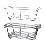 EcoQuality Chafing Wire Buffet Rack Stand Chrome Frame for Full Size Serving Pans, Full Size Chafing Dish Stand, Food Warmer for Catering, Events, Weddings, Parties, Birthdays 1