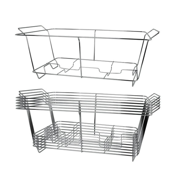 EcoQuality Chafing Wire Buffet Rack Stand Chrome Frame for Full Size Serving Pans, Full Size Chafing Dish Stand, Food Warmer for Catering, Events, Weddings, Parties, Birthdays (1)