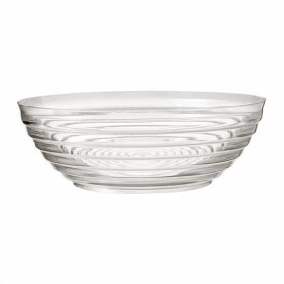 EcoQuality Clear 5 QT Ringed Bowl  Disposable Dish for Appetizers Desserts Snacks Tastings and Samples Ideal for Catering Buffet Tables Weddings Parties Events (2)
