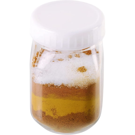 EcoQuality Clear Plastic Airtight Spice Food Storage Jar (10 Count)