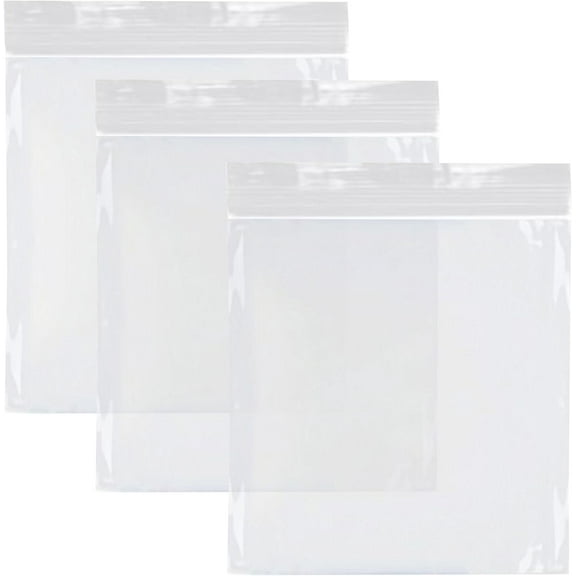 EcoQuality Clear Resealable Food Storage Bags 7x8 Inch Quart Size with Press Seal for Meal Prep, Travel, Portioning and Snacks, Durable Storage Solution (100)
