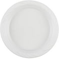 thumbnail image 1 of EcoQuality Disposable 7" inch Round White Plastic Plates Heavy Duty - China Like Party Plates, Heavy Duty Medium Disposable Salad Plates, Salad Plate, Weddings, Serveware (200), 1 of 2