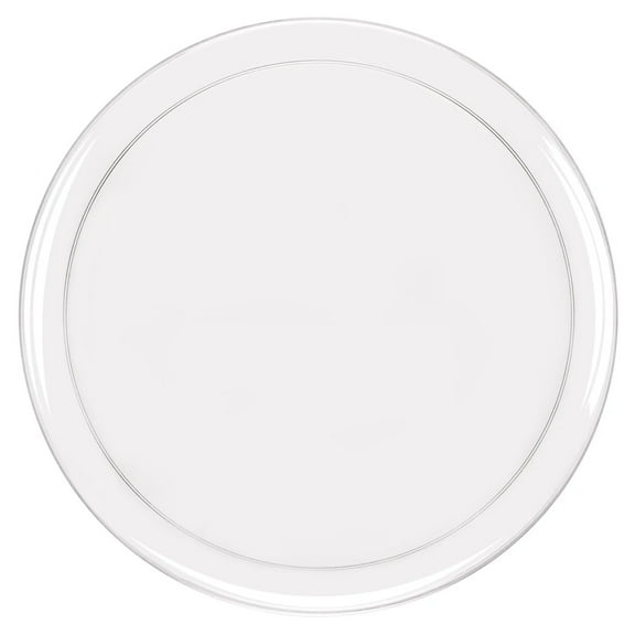 EcoQuality Disposable 8.625" inch Round Clear Plastic Plates - Crystal Clear Design Party Plates, Heavy Duty Small Disposable Dessert Plates, Salad Plate, Weddings, Serveware (20 PACK)