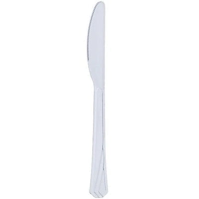 EcoQuality Disposable Plastic Clear Knife - Great for Party, Soups, Kitchen, Office, Togo, Lunch, Cafeterias, Restaurants (51)
