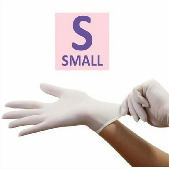 EcoQuality Disposable Vinyl Gloves - Heavy Duty, Powder Free, Latex Free, Non-Sterile, Food Safe, Chemical Resistant, (Small, 100 Count)