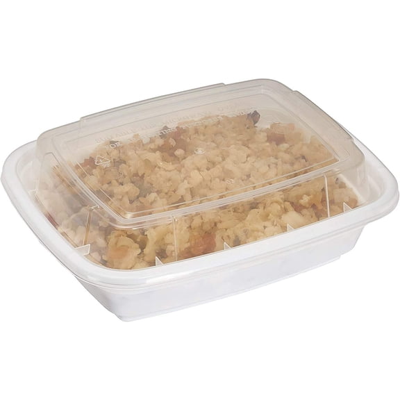 EcoQuality Meal Prep Containers [450 Pack] White Rectangle Containers with Lids, Food Storage Bento Box, Microwavable, Premium Bowl, Stir Fry | Lunch Boxes | BPA Free | Freezer/Dishwasher Safe (12 oz)