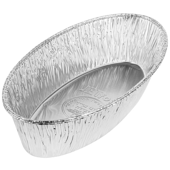 EcoQuality Oval Aluminum Challah Small Shabbat Baking Pans Kosher Tin Container Perfect for Holiday Cooking & Food Storage Recyclable S Pan Oven Safe (40)