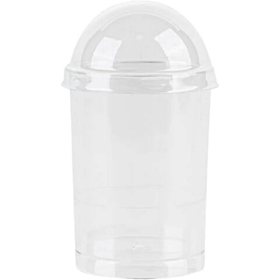 EcoQuality Party Disposable Plastic Cups, 5 oz, Clear, 10 Count