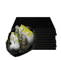 EcoQuality Plastic Black T-Shirt Bags 1000ct, 1/8 Shopping Bags, Grocery Bags, Poly Bags, Multi-Use, Small Size, Reusable Carry Out Bags (10x5x18 in.) (13 Micron)