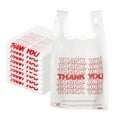 thumbnail image 1 of EcoQuality Plastic White Thank You T-Shirt Bags 5000ct, 1/8 Shopping Bags, Grocery Bags, Poly Bags, Multi-Use, Medium Size, Reusable Carry Out Bags (17 x 10 x 6 inches) (16 Micron), 1 of 8