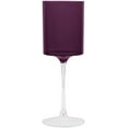 thumbnail image 1 of EcoQuality Purple Plastic Wine Glasses with Clear Stem - 14 oz Wine Glass, Disposable Shatterproof Wine Goblets, Reusable, Elegant Drink Cup Tumbler, Weddings, Party, Dinner, Baby Showers (25), 1 of 3