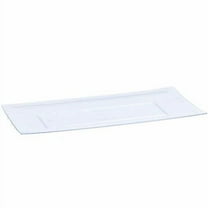 EcoQuality Rectangles 13x6.25" Clear Condiment Tray Serveware – Disposable, Durable, and Elegant, Disposable Party Plates for Birthdays, BBQs, Picnics & Events (1)