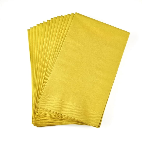 EcoQuality Solids Gold Bistro Napkin, Dispenser Napkin Refill, Everyday Napkins, Perfect for Restaurants, Diners, Bodegas & Home (180)