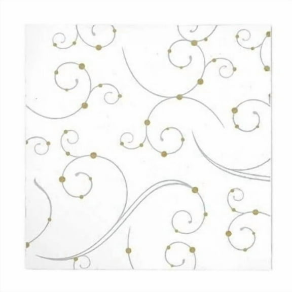 EcoQuality Swirls & Pearls Beverage Napkin, Dispenser Napkin Refill, Everyday Napkins, Perfect for Restaurants, Diners, Bodegas & Home (75)