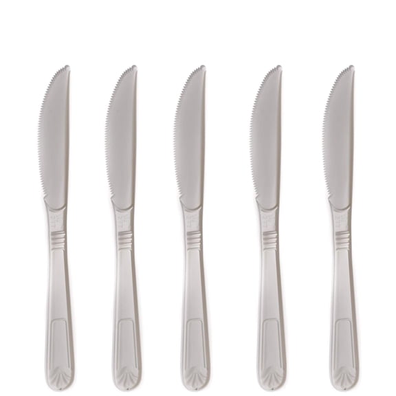 EcoQuality White Disposable Plastic Knives - Heavy Weight Plastic White Cutlery, Disposable Utensils, Silverware Perfect for Wedding, Birthday, Event Planning, Baby Shower, Anniversaries (32)