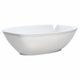 thumbnail image 1 of EcoQuality White Oval Luau Bowl - Disposable Plastic Soup Bowls, Heavy Duty Plastic Salad Bowls, Dessert Bowl for Baby Showers, Weddings, Birthday Party (24), 1 of 1