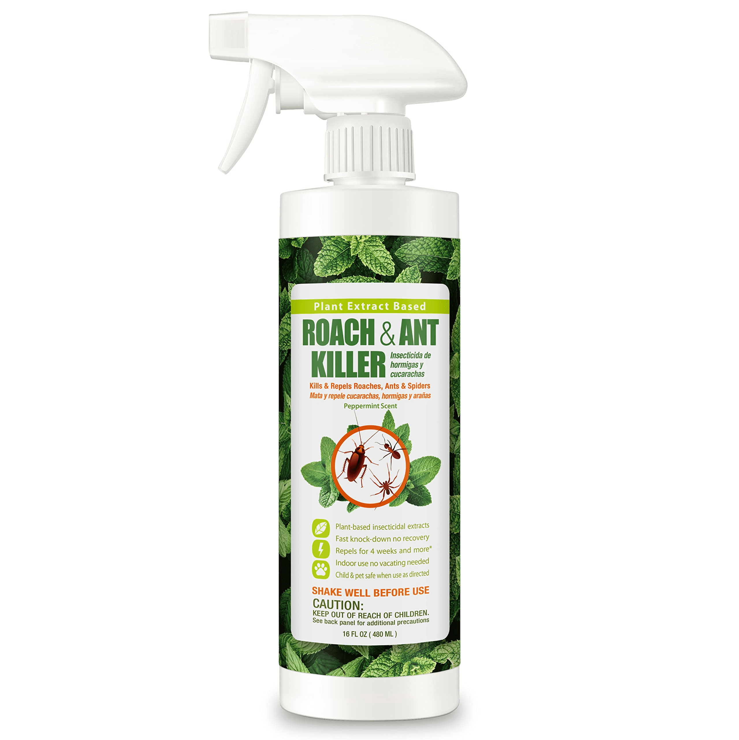 EcoRaider 16oz Roach Killer & Repellent, Fast Kill, Lasting, Natural