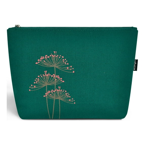 EcoRight Cosmetic Bag, Travel Makeup Bag for Women & Girls, Canvas Zipper Pouch for Purse